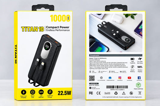 Titan 10 Power Bank | 10000mAh Fast Charging