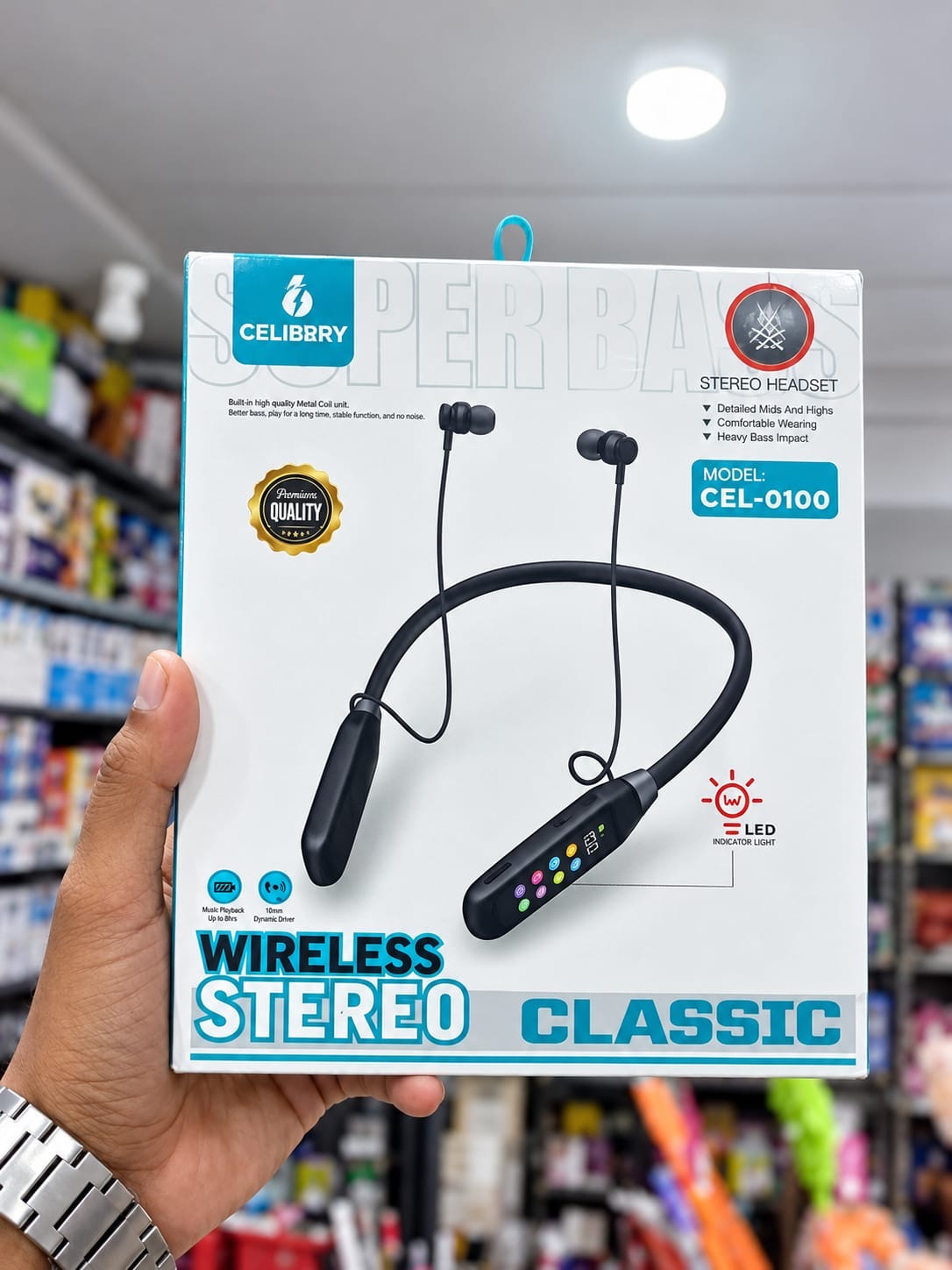 Celibery Wireless Neckband | Premium Stereo Sound