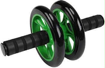 ual-Wheel Ab Roller with Knee Mat | Home Workout